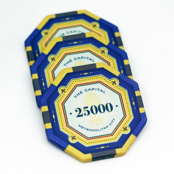 Эксклюзивные керамические фишки для покера Capital Octagon