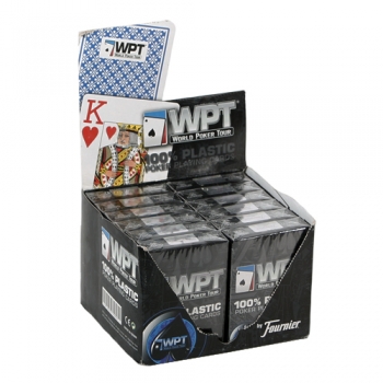 Упаковка карт для покера Fournier WPT с красной и синей рубашками