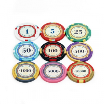 Эксклюзивные керамические фишки для покера Capital 