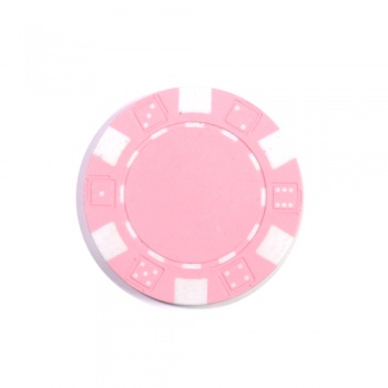 Фишка для игры в покер Dice розовая 11,5 г