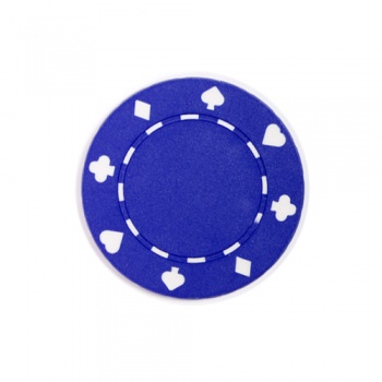 Фишка для игры в покер Suit синяя 11,5 г