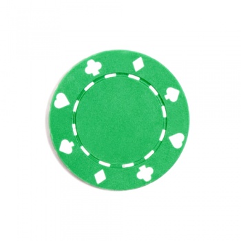 Фишка для игры в покер Suit зеленая 11,5 г