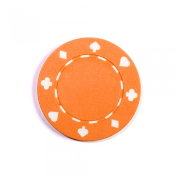 Фишка для игры в покер Suit оранжевая 11,5 г