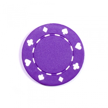 Фишка для игры в покер Suit фиолетовая 11,5 г